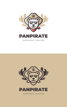 Panda Pirate Logo Template Screenshot 3
