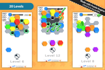 Hexa Sort - HyperCasual Puzzle Game - Unity Screenshot 1